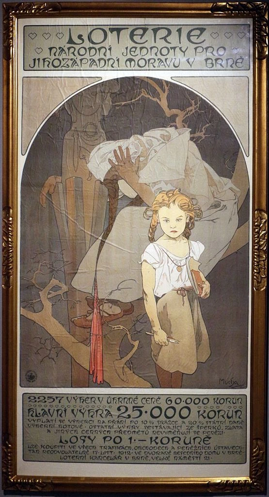 Alfons Mucha - 128, loterie, 1912